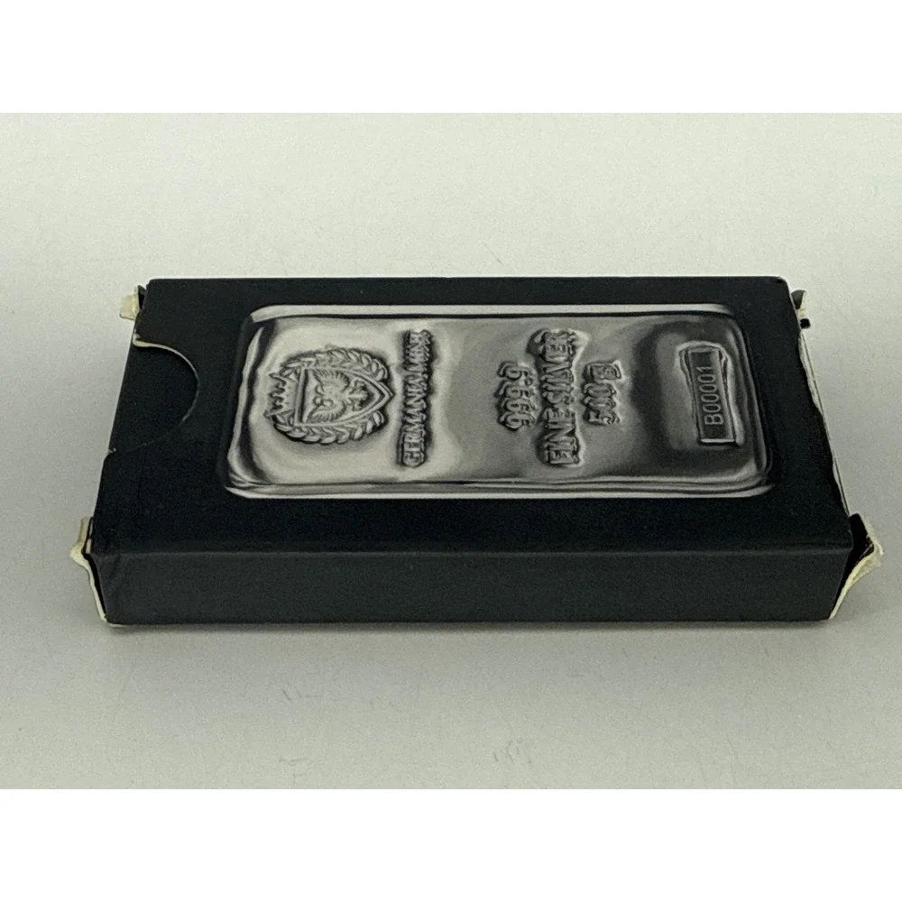 Germania Mint 500g 999.9 Fine Silver Cast Bar Bullion Sealed Serialized Wrap 500